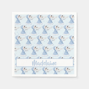 Servilleta De Papel Navidades Princess Owl Winter Snowflakes