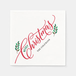 Servilleta De Papel Navidades ramifican Fiestas navideños deliciosos