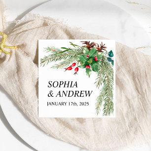 Servilleta De Papel Navidades Red Berries Boda Napkins