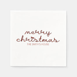 Servilleta De Papel Navidades Red Bow