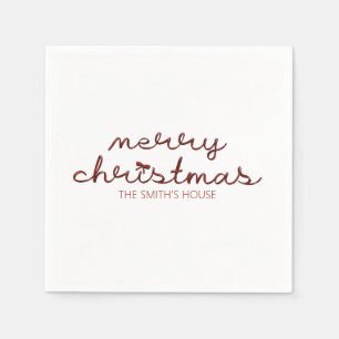 Servilleta De Papel Navidades Red Bow