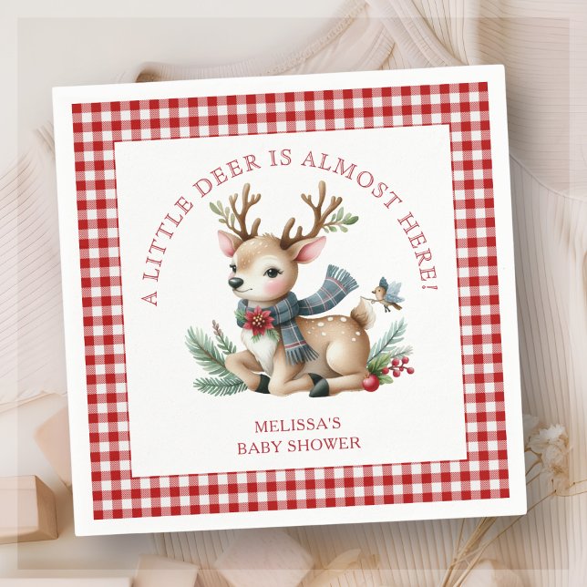 Servilleta De Papel Navidades Reindeer Baby Shower (Subido por el creador)