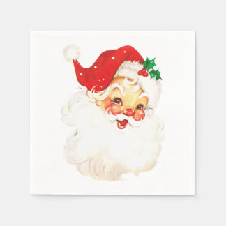 Servilleta De Papel Navidades Retro Santa