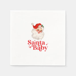 Servilleta De Papel Navidades Retro Santa Baby