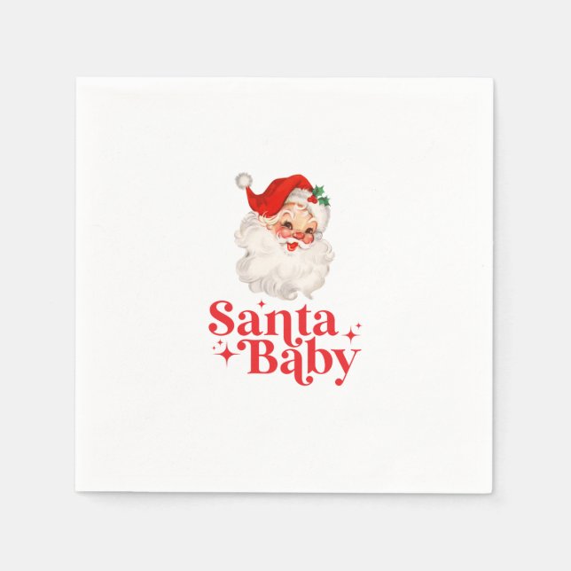 Servilleta De Papel Navidades Retro Santa Baby (Anverso)