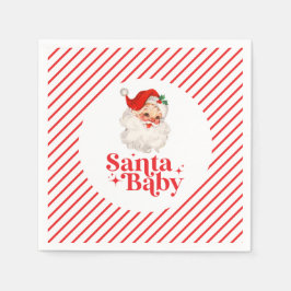 Servilleta De Papel Navidades Retro Santa Baby