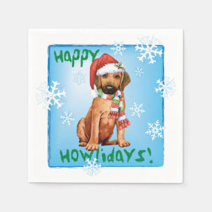 Servilleta De Papel Navidades Rhodesian Ridgeback Napkins