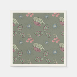 Servilleta De Papel Navidades Robin garabatos