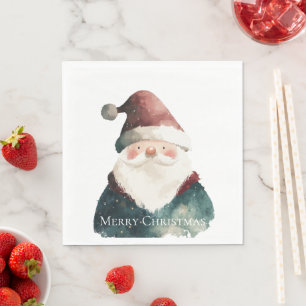 Servilleta De Papel Navidades rojos verdes Santa Claus