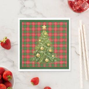 Servilleta De Papel Navidades rojos y verdes