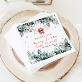 Servilleta De Papel Navidades Ropa de Bebé Feliz Pequeño Baby Shower