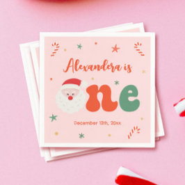 Servilleta De Papel Navidades rosados Primer Fiesta de cumpleaños
