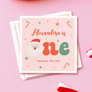 Servilleta De Papel Navidades rosados Primer Fiesta de cumpleaños