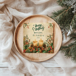 Servilleta De Papel Navidades rusos de la Pinecona de Velas