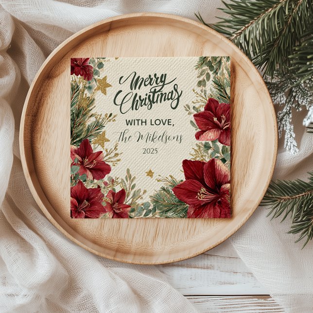 Servilleta De Papel Navidades rusos de vacaciones en Amaryllis (Subido por el creador)
