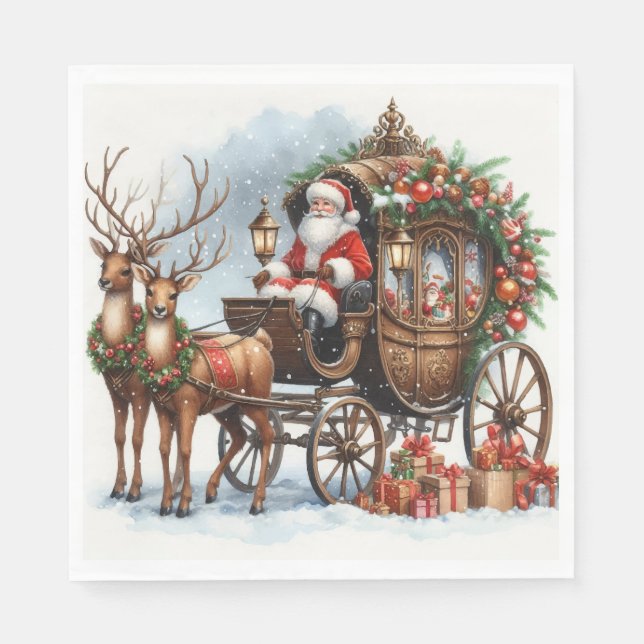 Servilleta De Papel Navidades santa (Anverso)