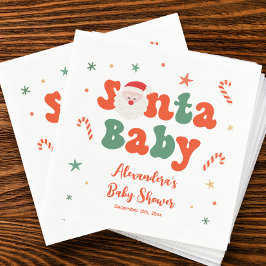 Servilleta De Papel Navidades Santa Baby Baby Shower