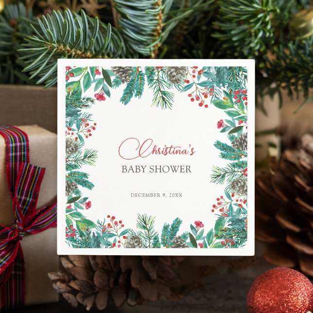 Servilleta De Papel Navidades Santa Bebé Género Neutral Personalizado (Subido por el creador)