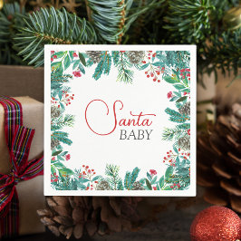Servilleta De Papel Navidades Santa Bebé Sexo-Neutral