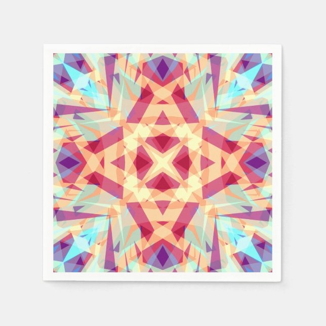 Servilleta De Papel Navidades se divierten brillantes y alegres patron (Anverso)