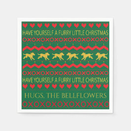 Servilleta De Papel Navidades se mueven perros pequeños