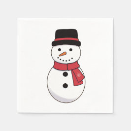 Servilleta De Papel Navidades simples de Snowman Holiday Napkins
