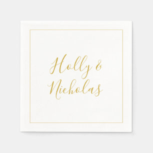 Servilleta De Papel Navidades simples y elegantes   Ropa Boda blanco