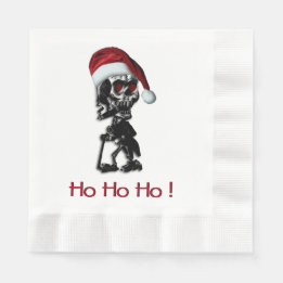 Servilleta De Papel Navidades Skeleton Ho Ho Ho