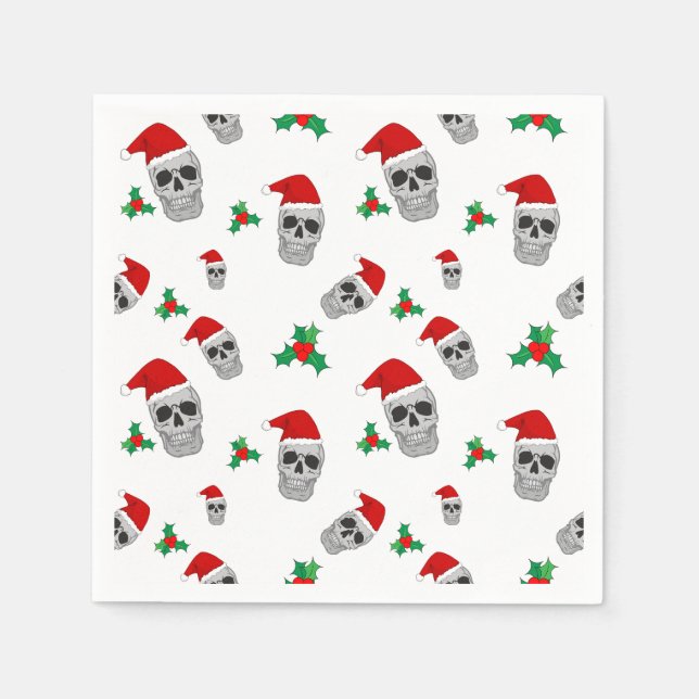 Servilleta De Papel Navidades Skull Napkins (Anverso)