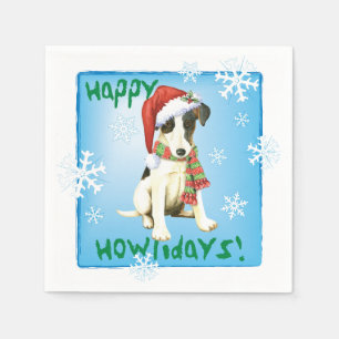 Servilleta De Papel Navidades Smooth Fox Terrier
