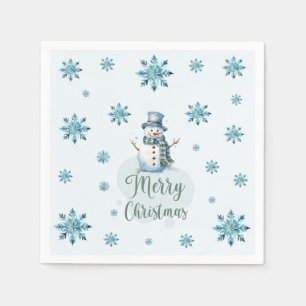 Servilleta De Papel Navidades Snowman