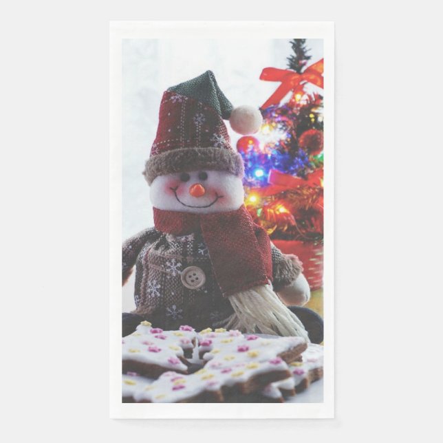 SERVILLETA DE PAPEL NAVIDADES SNOWMAN (Anverso)
