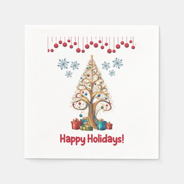 Servilleta De Papel Navidades spruce 1, regalo de Navidades, (Anverso)