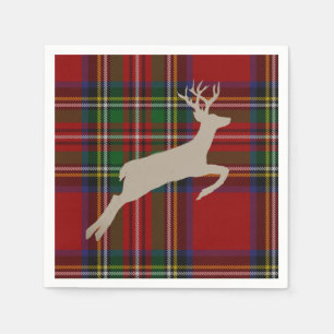Servilleta De Papel Navidades Stag Stuart Plaid Tartán