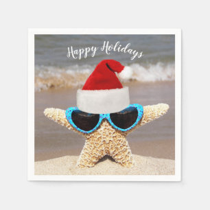 Servilleta De Papel Navidades Starfish con gafas de sol