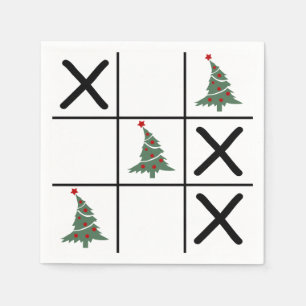 Servilleta De Papel Navidades Tic Tac Toe