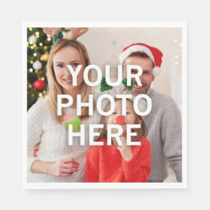 Servilleta De Papel Navidades tu foto aquí