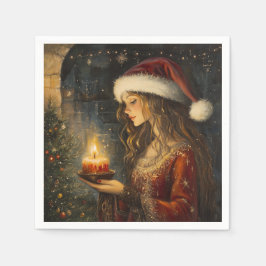 Servilleta De Papel Navidades victorianos Elegance Cocktail Napkins