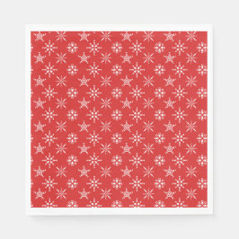Servilleta De Papel Navidades Viernes Blancas Rojas Elegantes