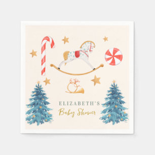 Servilleta De Papel Navidades Watercolor Cute Tree Baby Shower