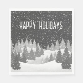 Servilleta De Papel Navidades Winter Pines Napkins