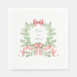Servilleta De Papel Navidades Wreath Candy Cane Bow