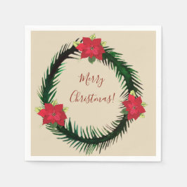 Servilleta De Papel Navidades Wreath Napkins