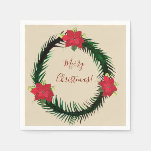 Servilleta De Papel Navidades Wreath Napkins