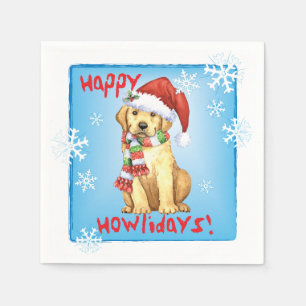 Servilleta De Papel Navidades Yellow Lab
