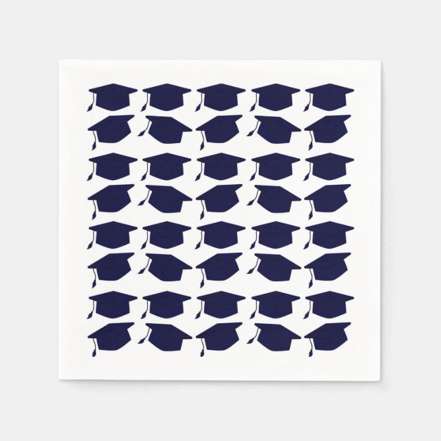 SERVILLETA DE PAPEL NAVY BLUE GRADUATION PAPER NAPKINS (Anverso)