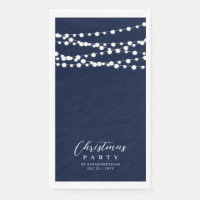 Navy Blue String ilumina evento Elegant Chepers