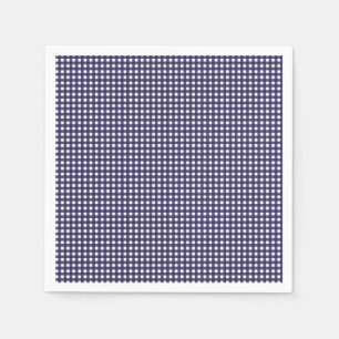 Servilleta De Papel Navy y White Gingham