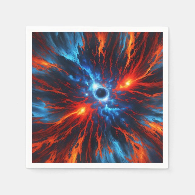 Servilleta De Papel Nebula Fiery Vortex (Anverso)