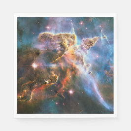 Servilleta De Papel Nebulosa de galaxia espacial. Estrellas del univer